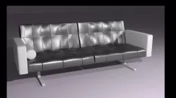 Leather Couch-Sofa 3D model