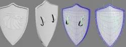Lion Shield 3D model