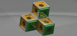 Magnetic cubes for small children