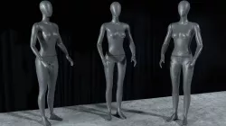 Mannequin - rigged 3D model