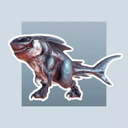 Megalodon Rex Low-poly  3D model