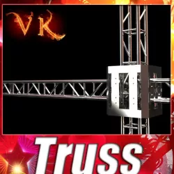 Metal Truss System High Detail 3D model
