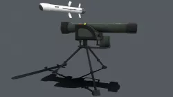 Missile Moyenne Portee MMP MBDA Low-poly  3D model