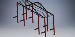 monkey bar gym squat