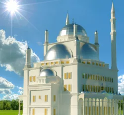mosque of Mohamed Ali in Egypt  Low-poly  3D model