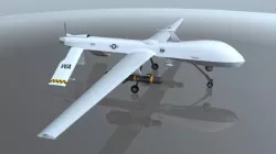 MQ1 Predator UAV Drone Aircraft Low-poly  3D model