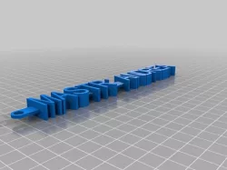 My Customized Message Keychain