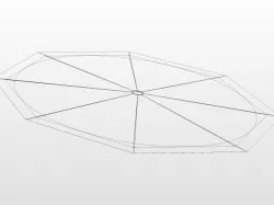 Octagonal roof