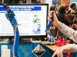 Open Academic Robot Kit: 1DOF and 2DOF Joysticks and 5DOF Arm Controller