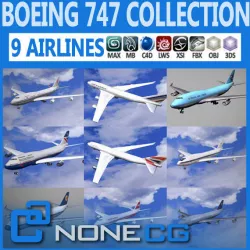 Pack - 747 Collection 3D model