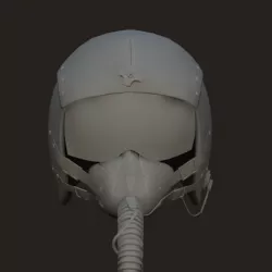 Pilot helmet 3D model
