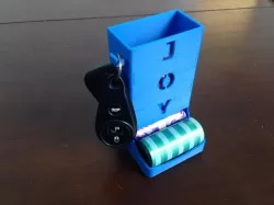 Poop Bag Hopper With Key Holder