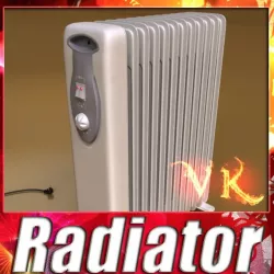 Portable Radiator High Detailed 3D model