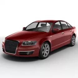 Red Audi A6 3D model