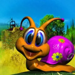 Seventies Snail Rigged Low-poly  3D model