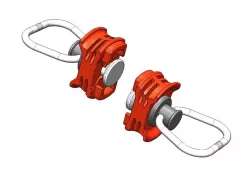 Single Stud fitting with D-Ring
