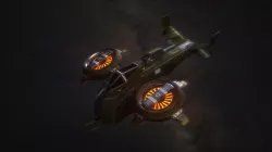 Space Ship Game Model Low-poly  3D model