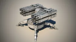Spider auto turret 3D model