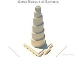 Spiral Minaret 3D model