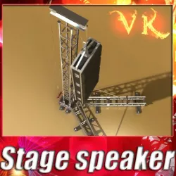 Stage Speaker Truss High Detail 3D model