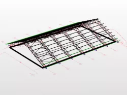 Structural steel roof