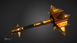 Sulfuras Hand of Ragnaros Low-poly  3D model