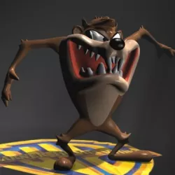 Taz Rigged Low-poly  3D model