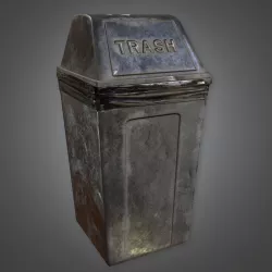 Trash Can 02 Dive Bar - PBR Game Ready Low-poly  3D model