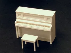 Upright Piano and Stool