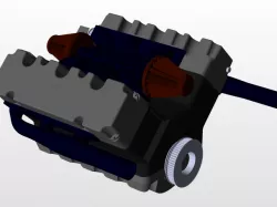 V-6 engine
