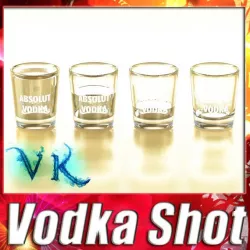 Vodka Shot Glass 3D model