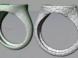 Voronoi Horseshoe ring