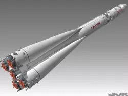 Vostok 1 Space Rocket 3D model