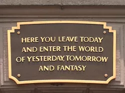 Walt Disney World Entrance Plaque