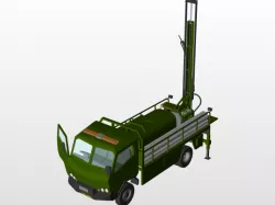 Water Drilling Rig (on Medium Truck)