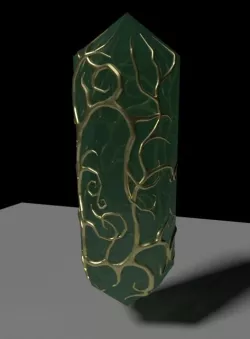 Wire Wrapped Gemstone 3D model