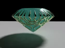 Wire Wrapped Gemstone 3D model
