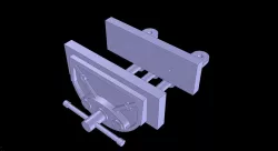 Woodworking vice, "Record" brand, 7 inch, no quick release