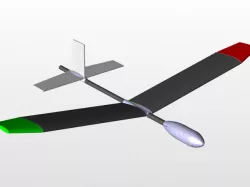 3D printed parts for hand launched basic plane