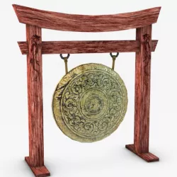 Ancient gong 3D model