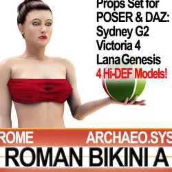 Ancient Roman Bikini A Props Poser Daz 3D model