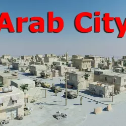 Arab City 01 Low-poly  3D model