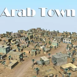 Arab Town Low-poly  3D model