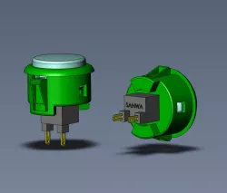 Arcade button (Sanwa OBSF-30-G)
