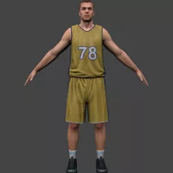 Basketball Player  V2 Low-poly  3D model