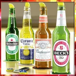 Beers Bottles 3D model