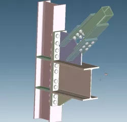 Bolted Steel Brace Frame Connection
