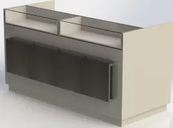 Cashdesk with counter