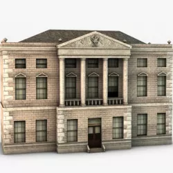 Castle ward house 3D model