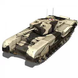 Churchill MK III Kingforce 3D model